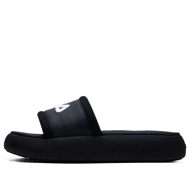 (WMNS) FILA Donut Fashion Casual Slippers For Black F12W124622FBK - 1