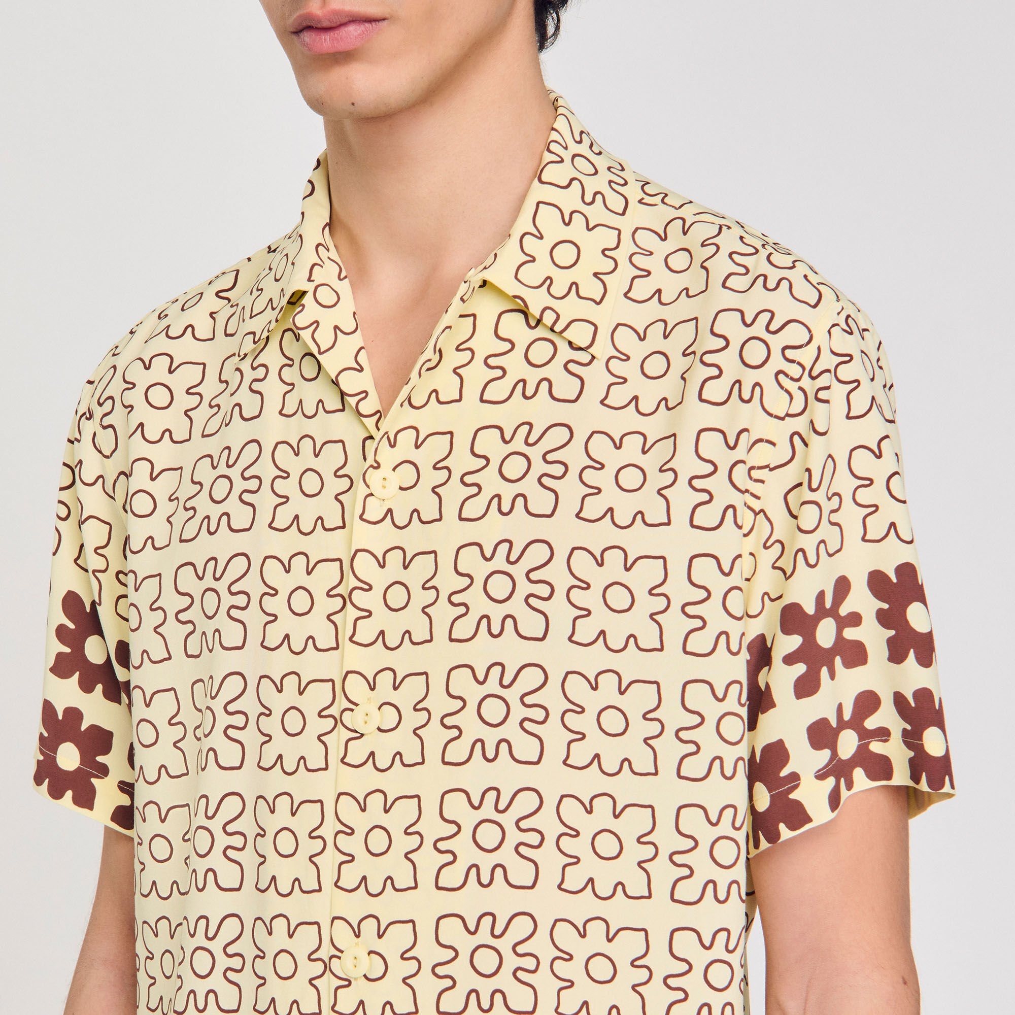 FLORAL MOTIF SHIRT - 3