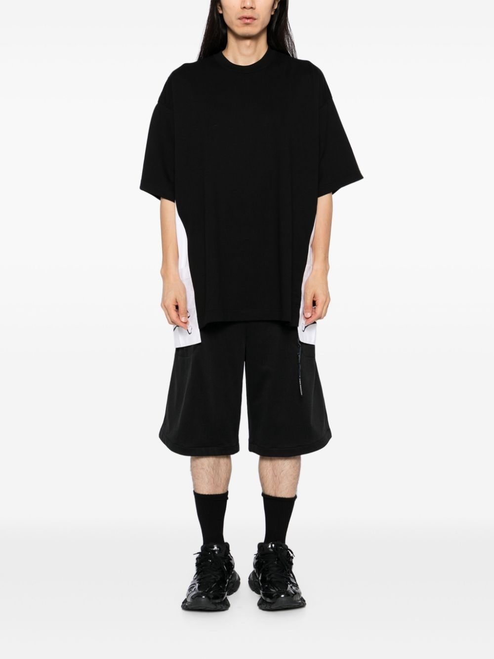 patchwork design T-shirt - 2