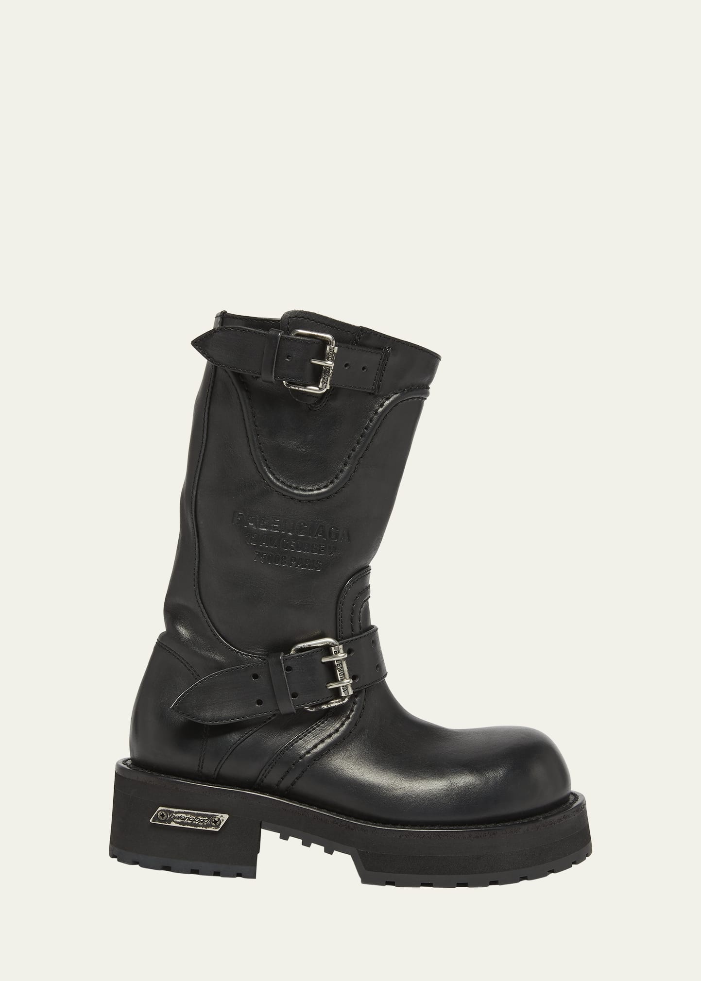 Men's Venom Leather Combat Boots - 1