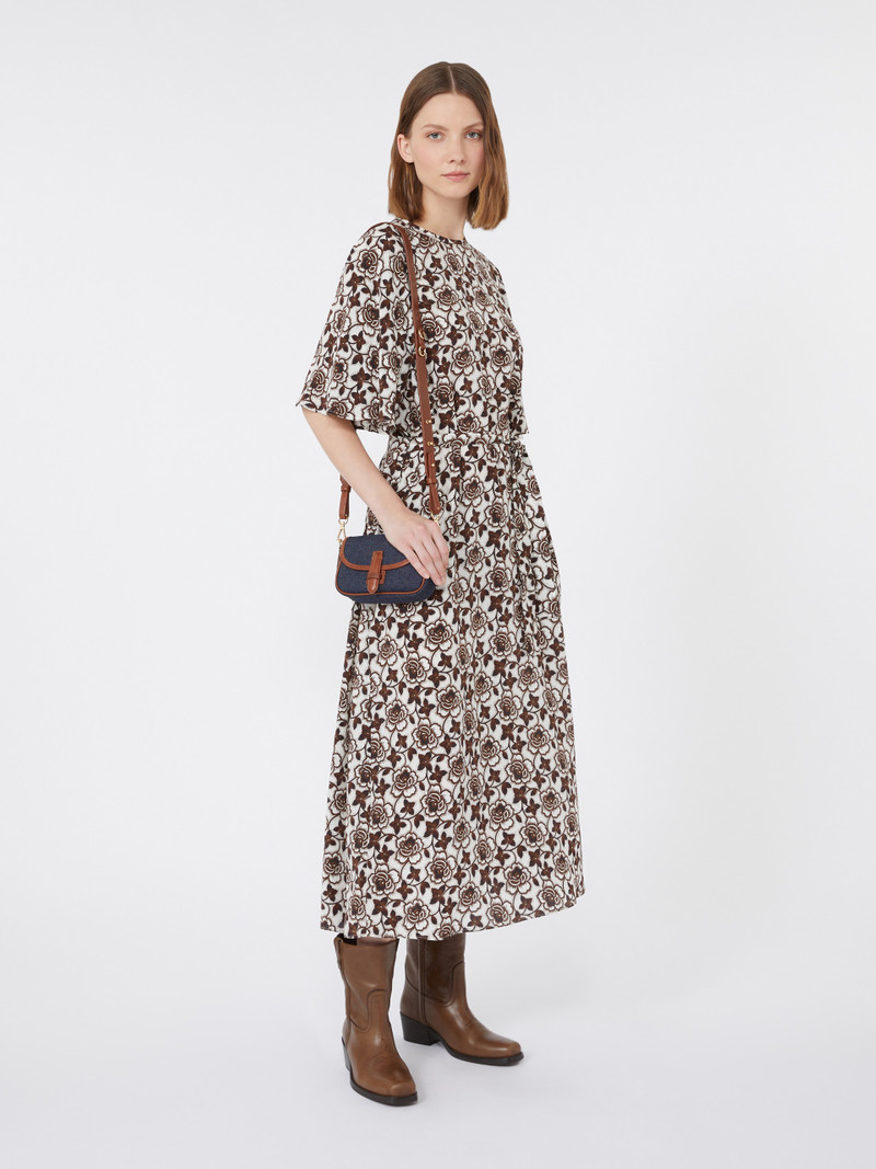 WEEKEND Max Mara VARESE Silk crepe de chine dress outlook