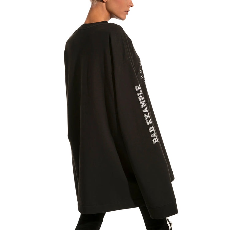 (WMNS) PUMA X Rihanna Fenty Long Sleeve Crew Neck 'Black' 575871-01 - 5