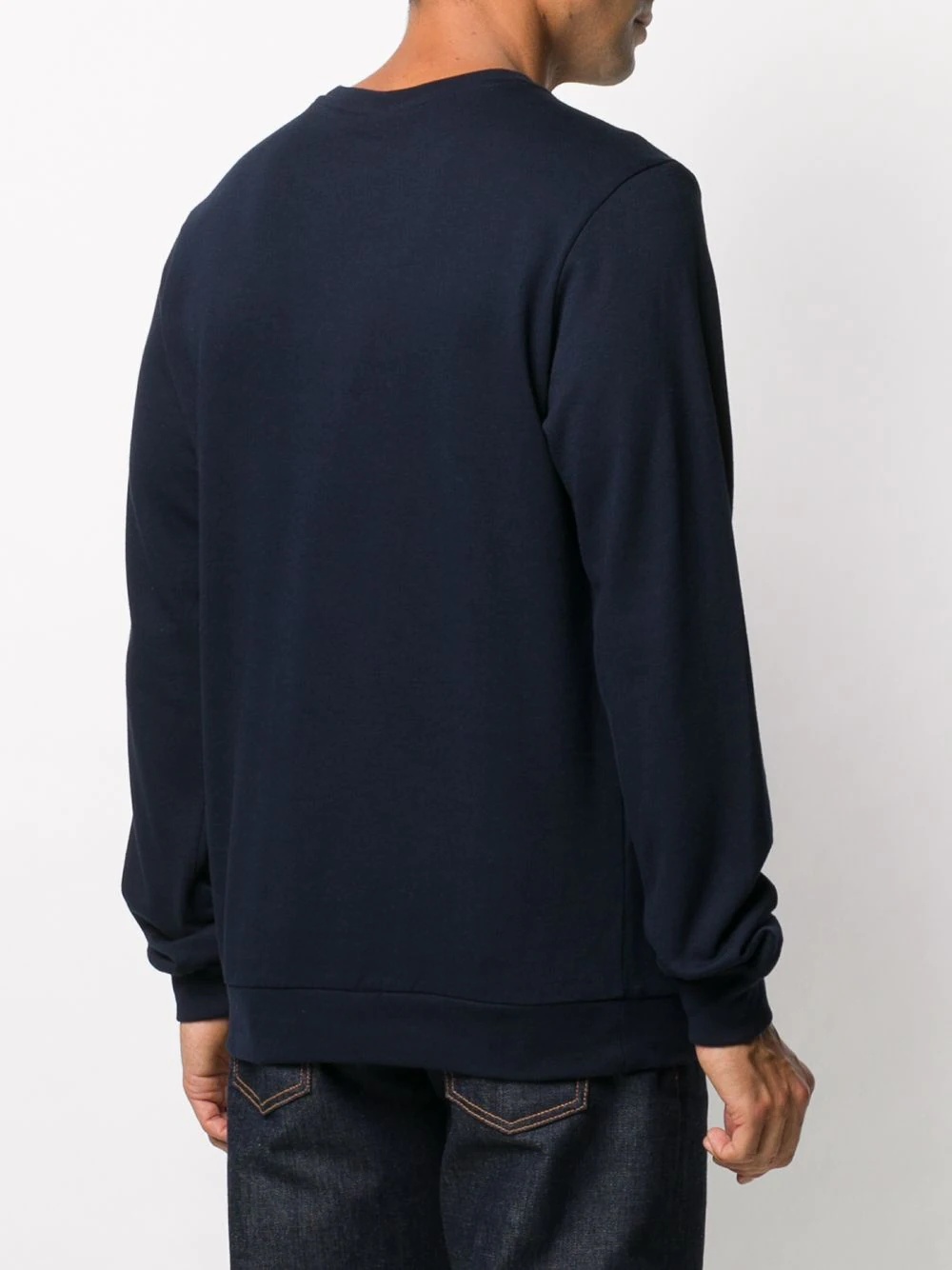 logo patch crewneck sweatshirt - 4