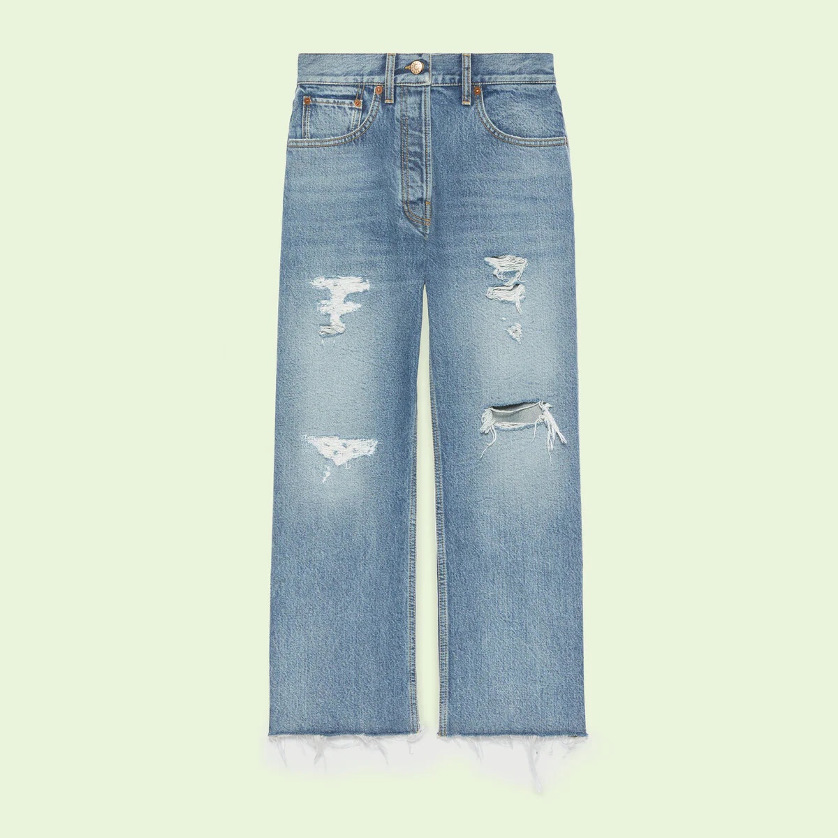 Gucci Lovelight denim straight leg pant - 1