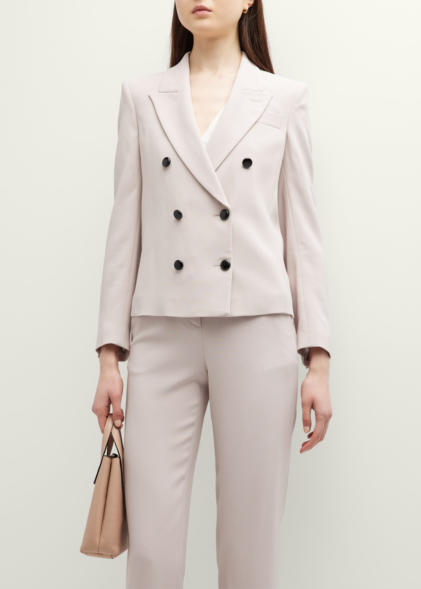Cady Double-Breasted Crop Blazer - 4
