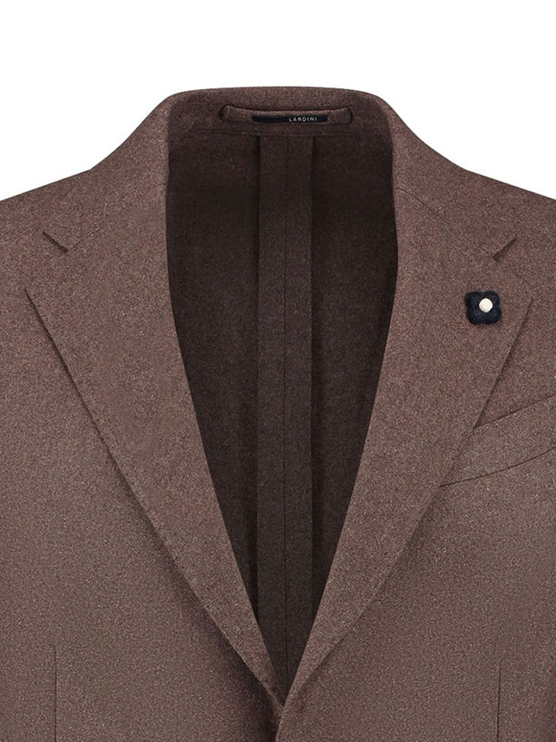 LARDINI brooch-detail single-breasted blazer outlook