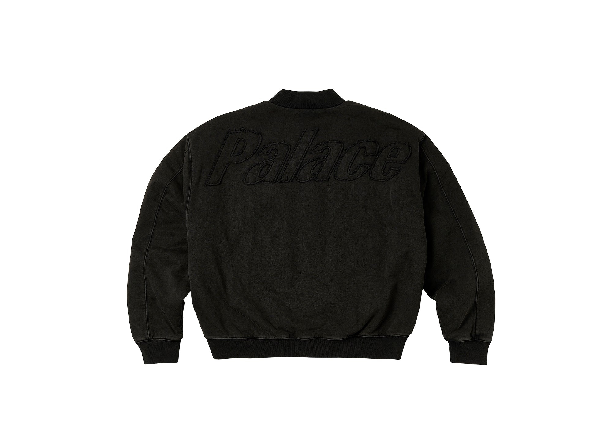 PALACE WASH OUT BOMBER JACKET BLACK | REVERSIBLE