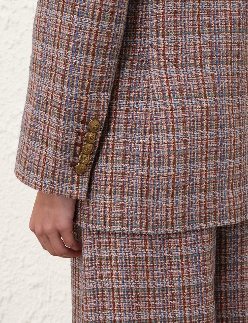 ILLUSTRATION TWEED JACKET - 5