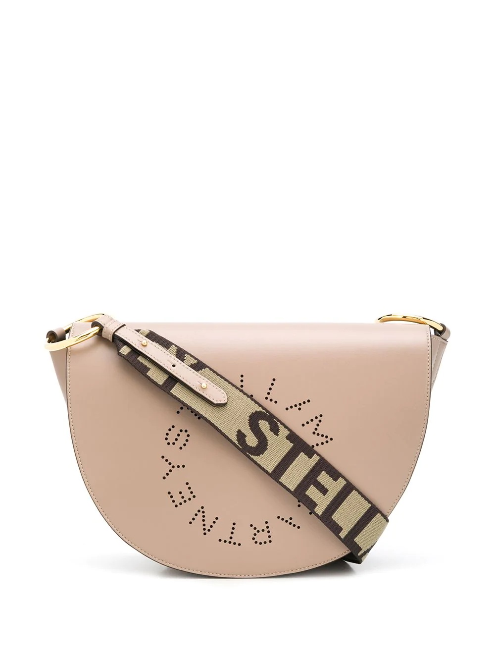 Stella Logo curved crossbody bag - 1