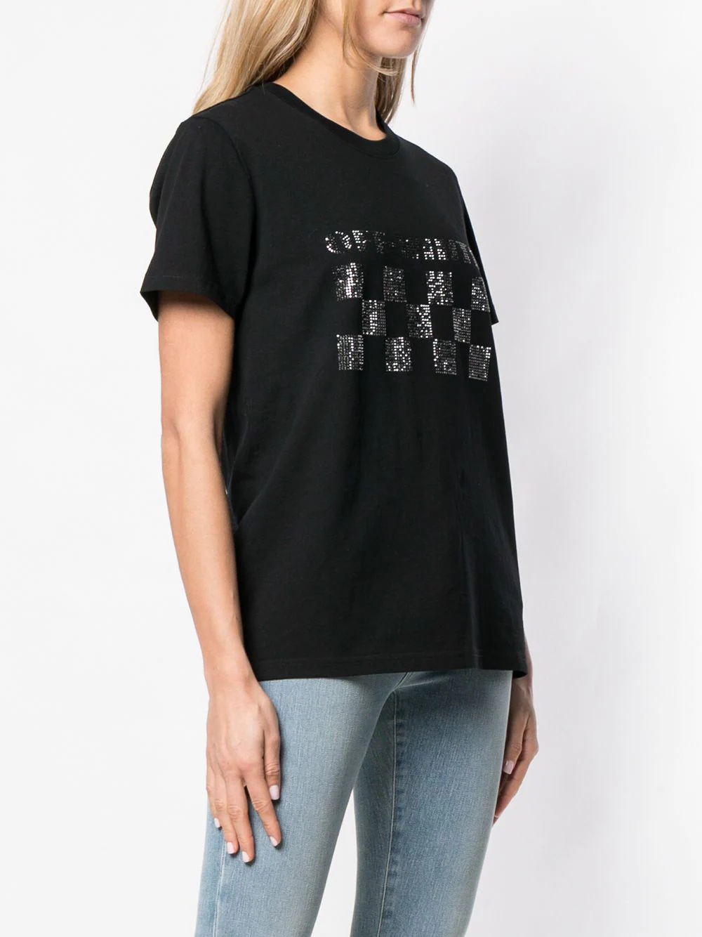 embellished logo print T-shirt - 3