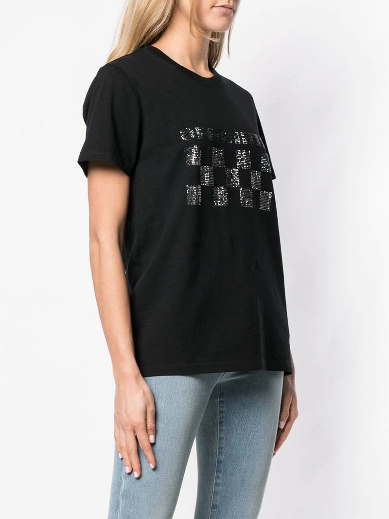 embellished logo print T-shirt 3