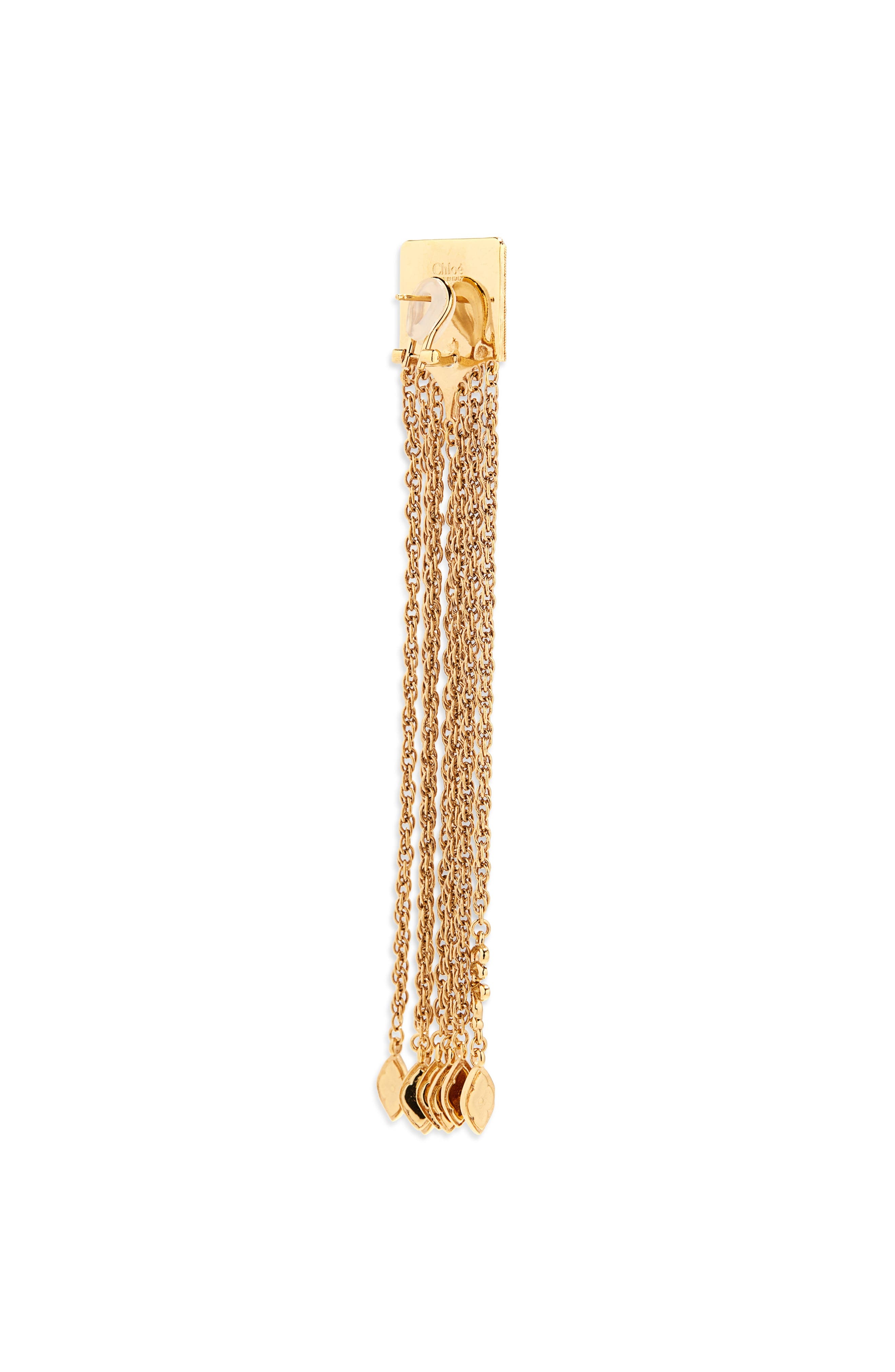 Chloé Amulet Fringe Earrings in Vintage Gold at Nordstrom - 2