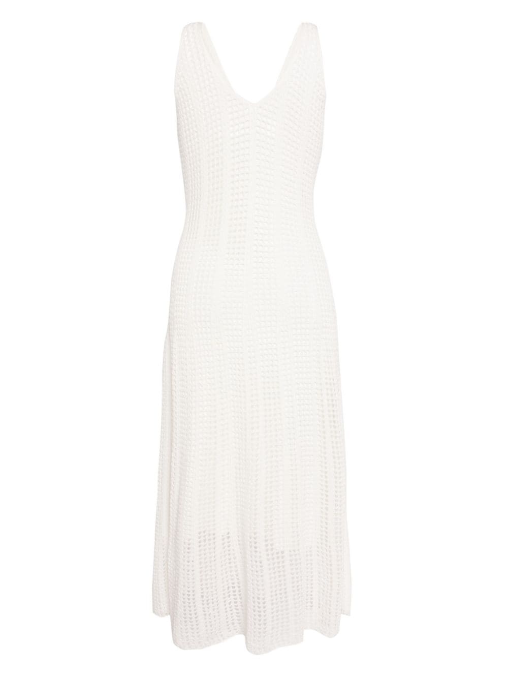 sleeveless crochet dress - 2