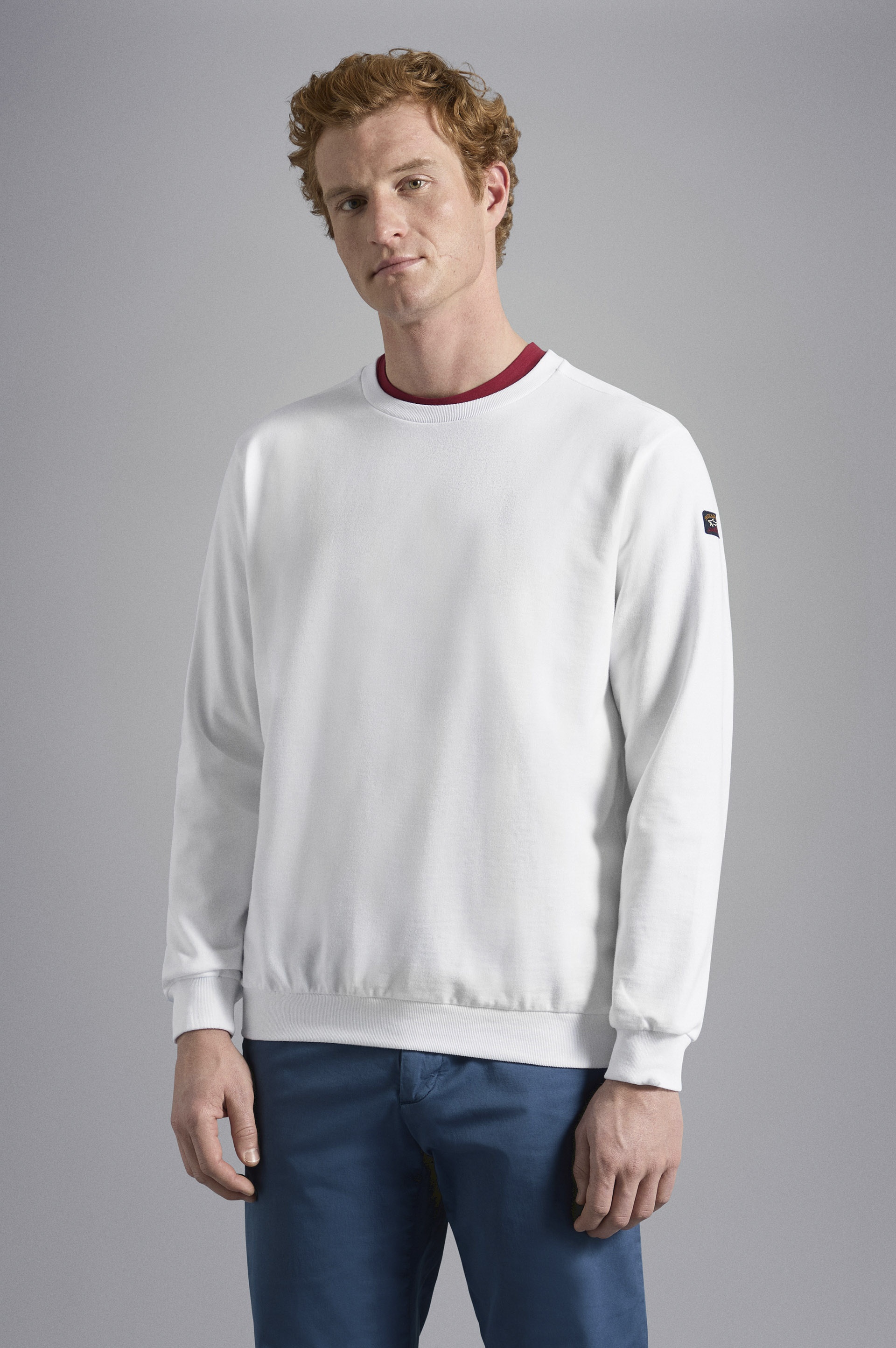 COTTON SWEATSHIRT WITH ICONIC BADGE - 6