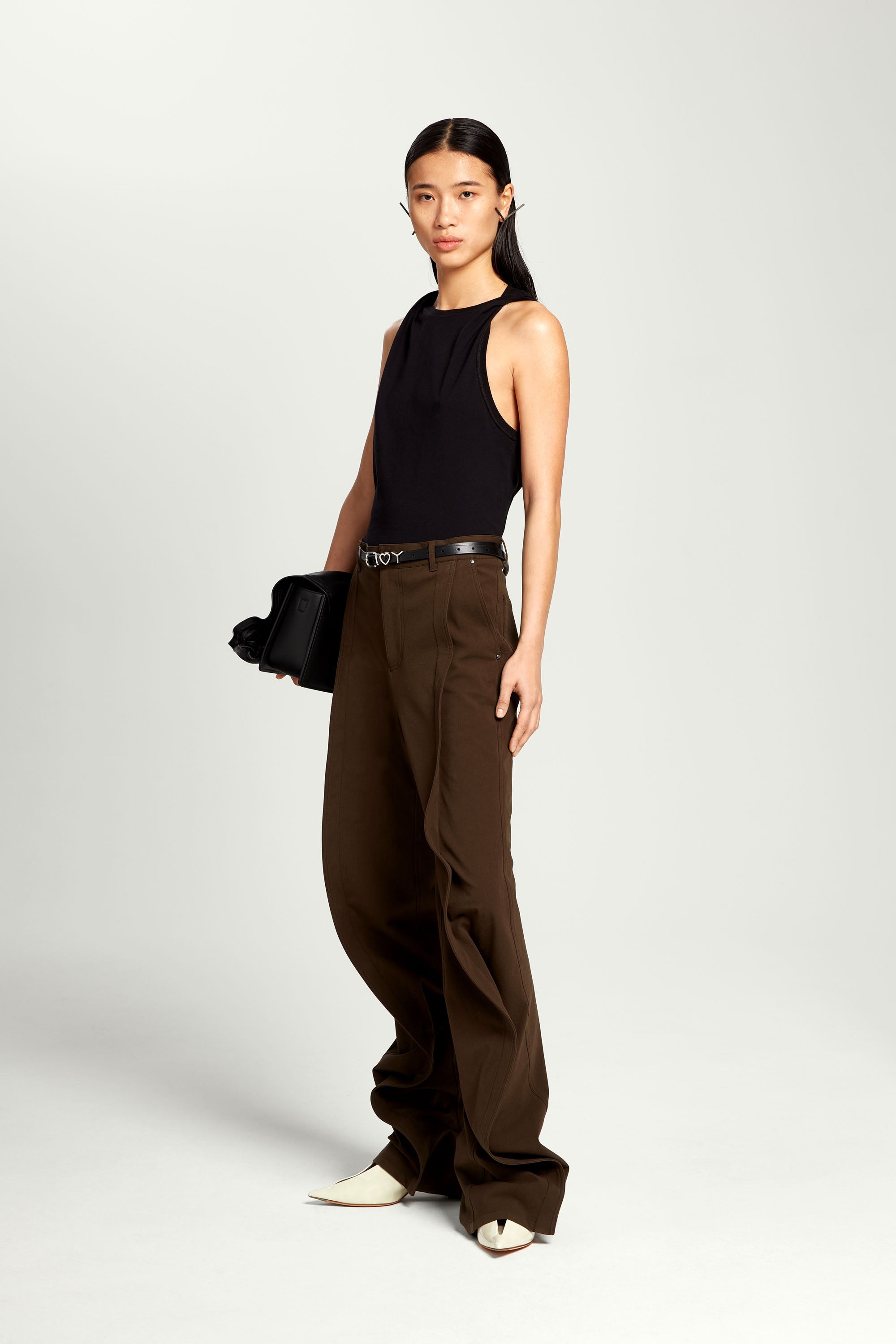 Twisted Shoulder Tank Top - 5