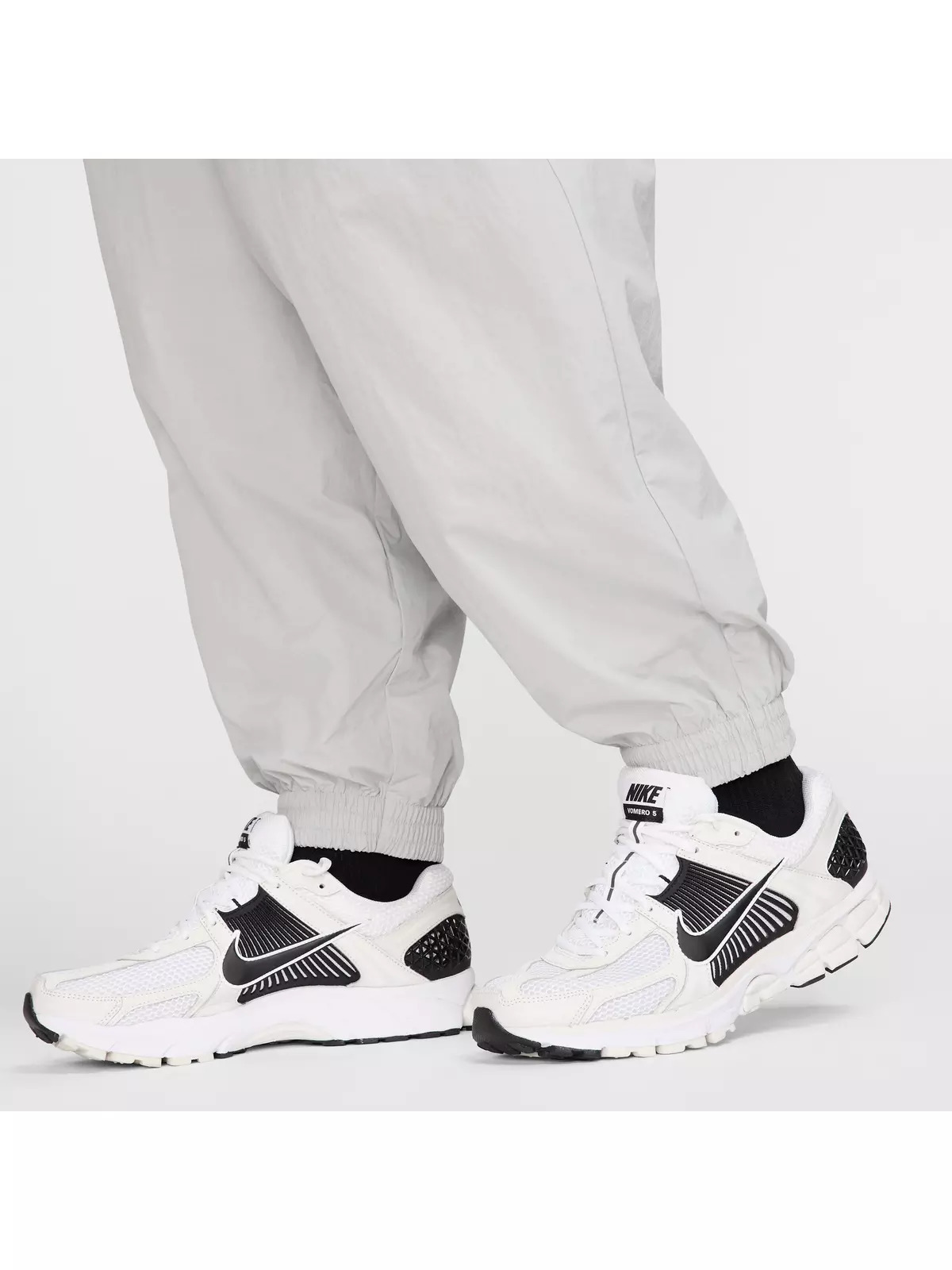 Men's Club Oversized Woven Track Pants -Grey - 5