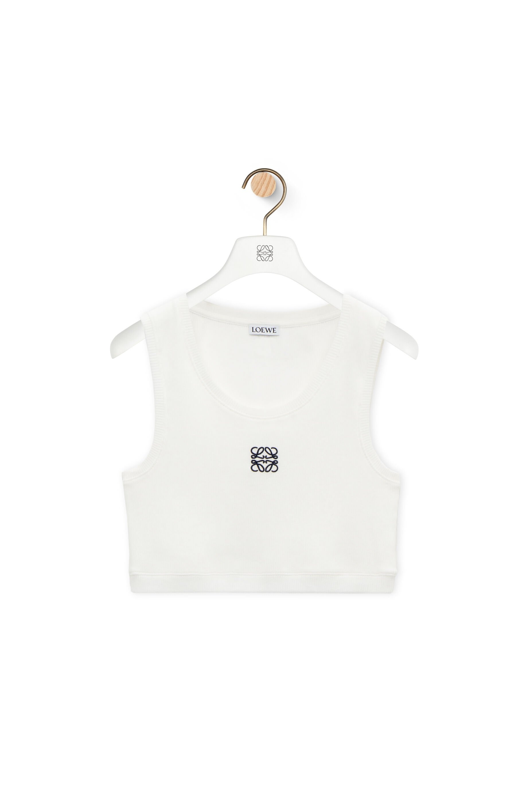 Cropped Anagram tank top in cotton - 1