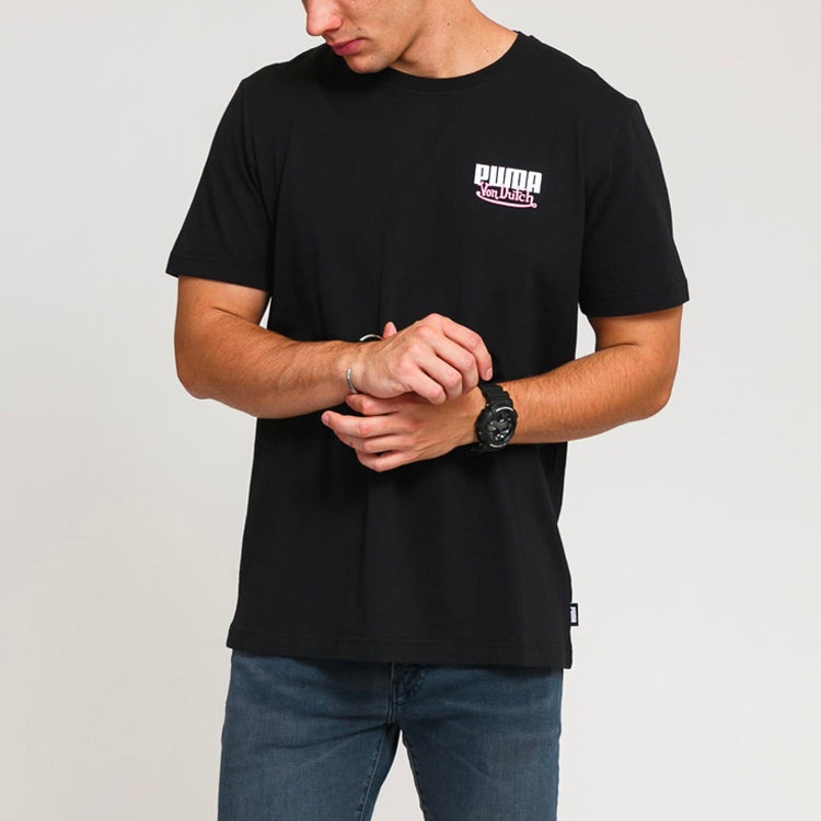 PUMA x Von Dutch Tee 'Black White Pink' 598322-01 - 3