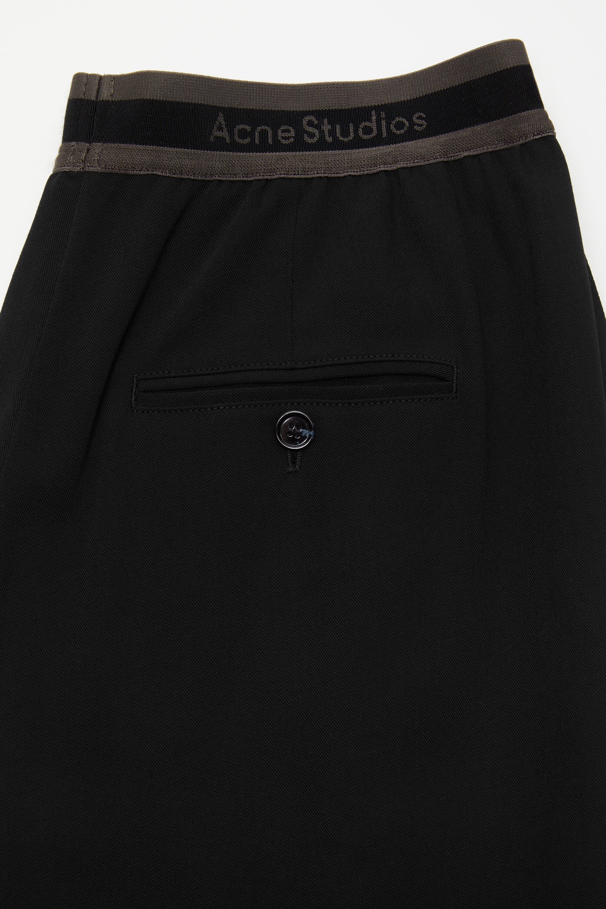 Logo tape trousers - Black - 5