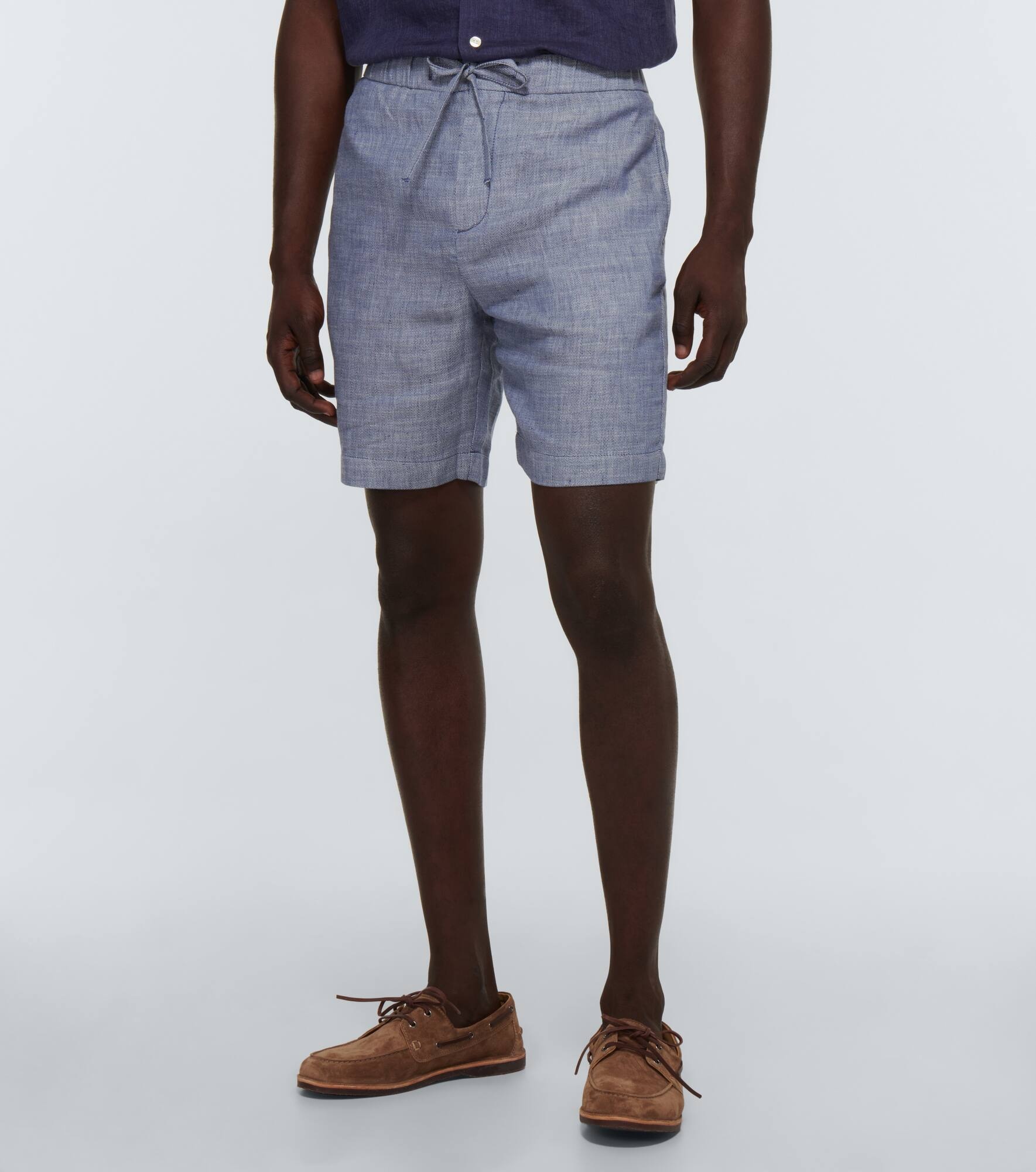 Felipe cotton and linen shorts - 3
