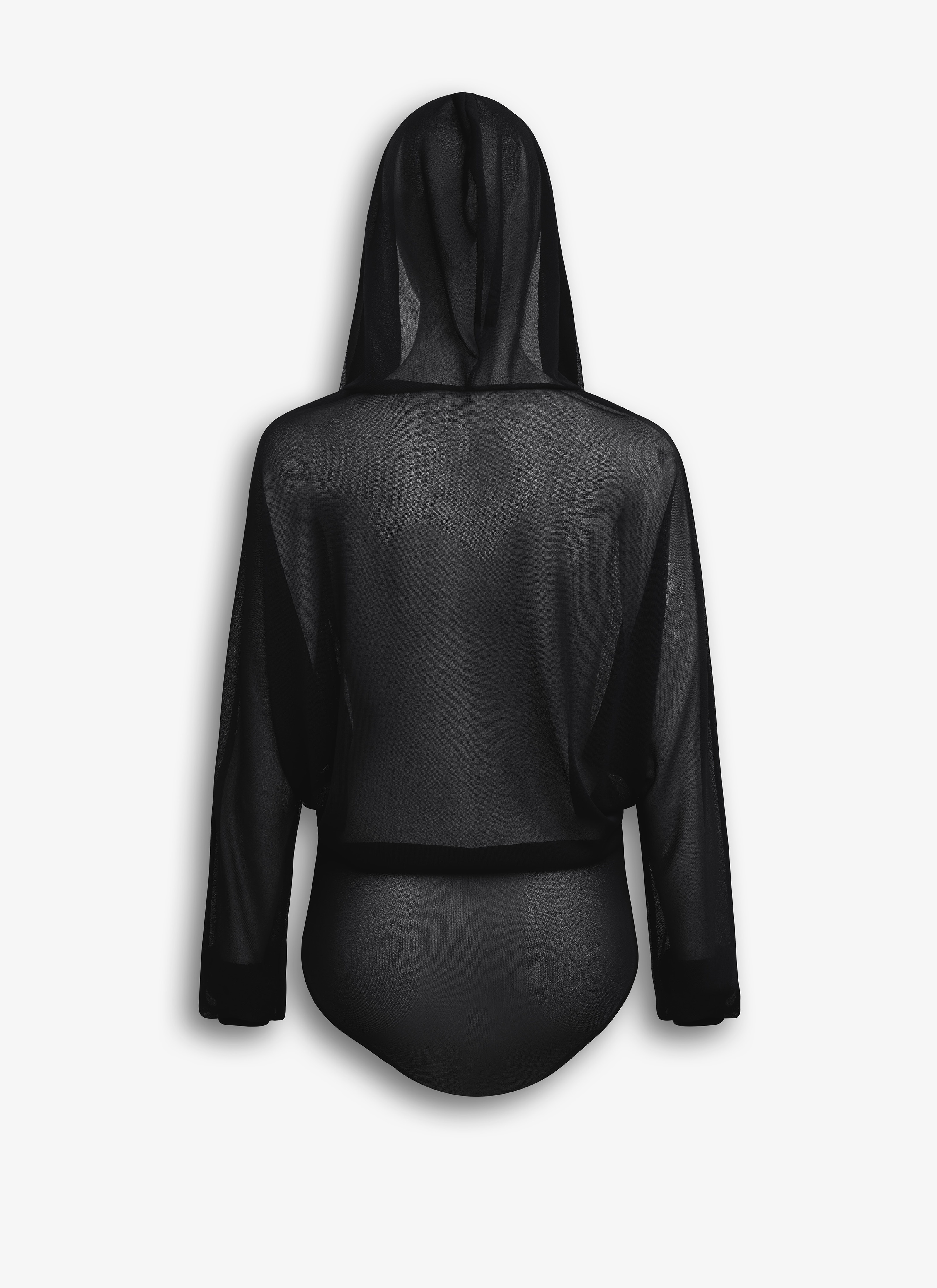 FINE KNIT HOODED BODY - 4