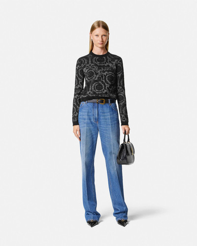 VERSACE Barocco Chenille Sweater outlook