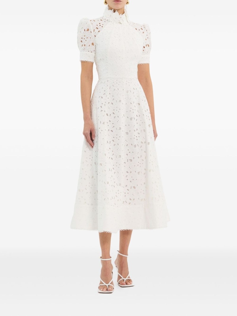 REBECCA VALLANCE embroidered midi dress outlook