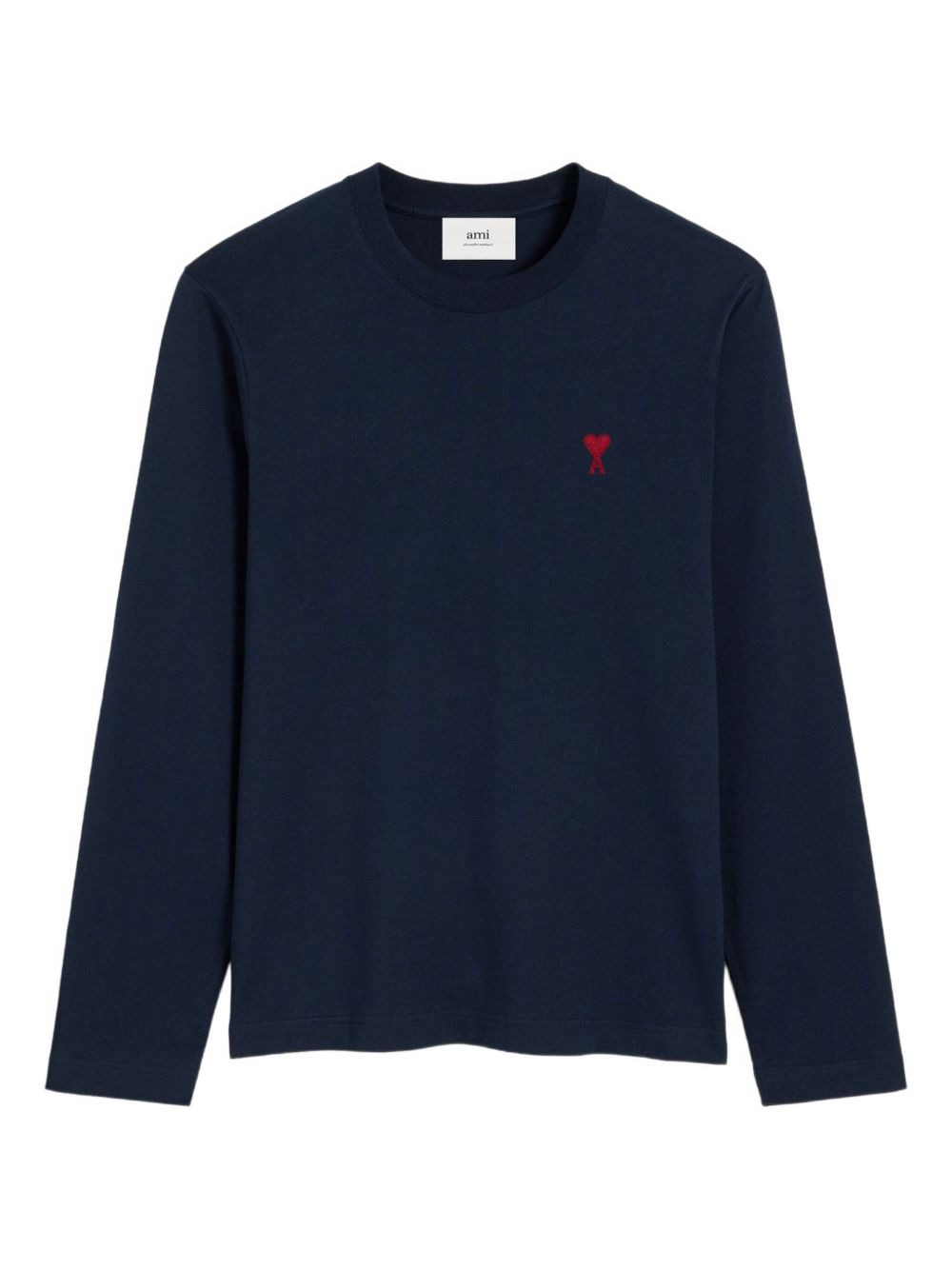 embroidered logo organic cotton longsleeved shirt - 1
