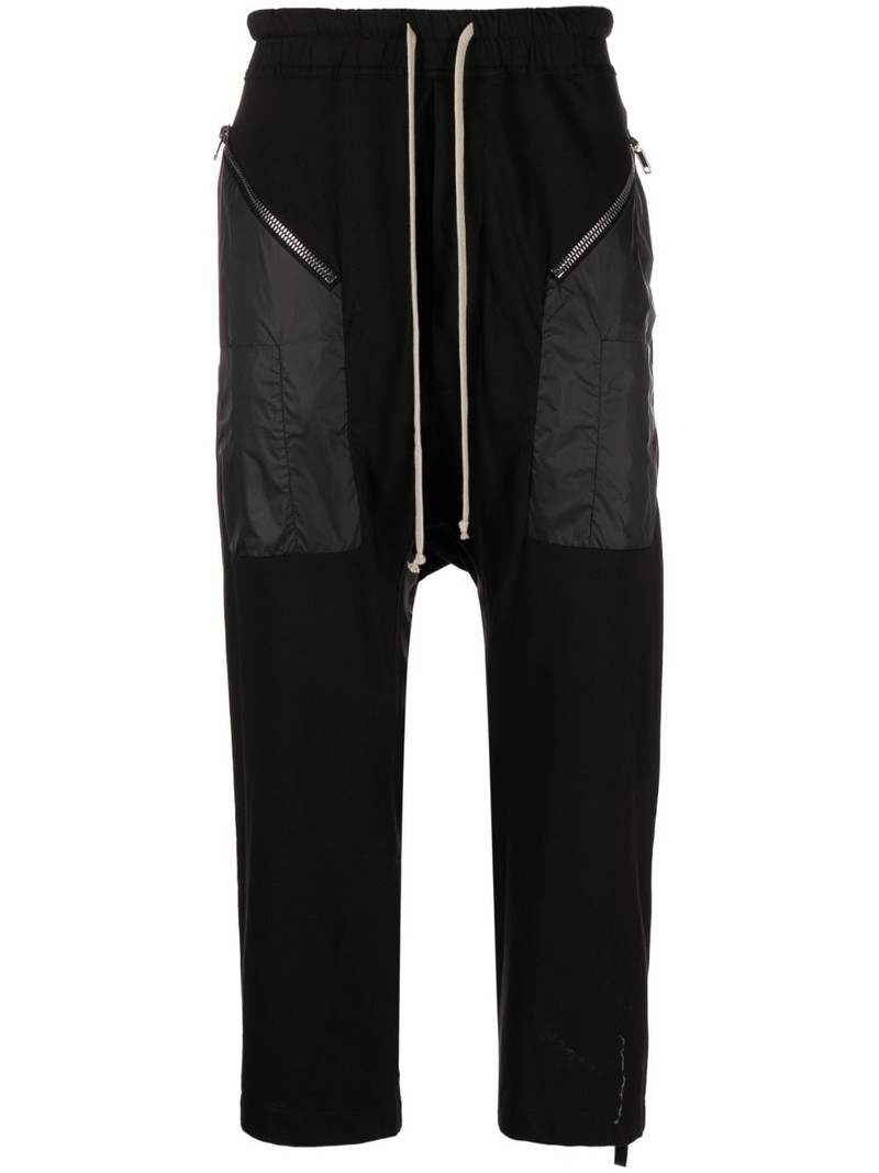 drawstring drop-crotch trousers 1