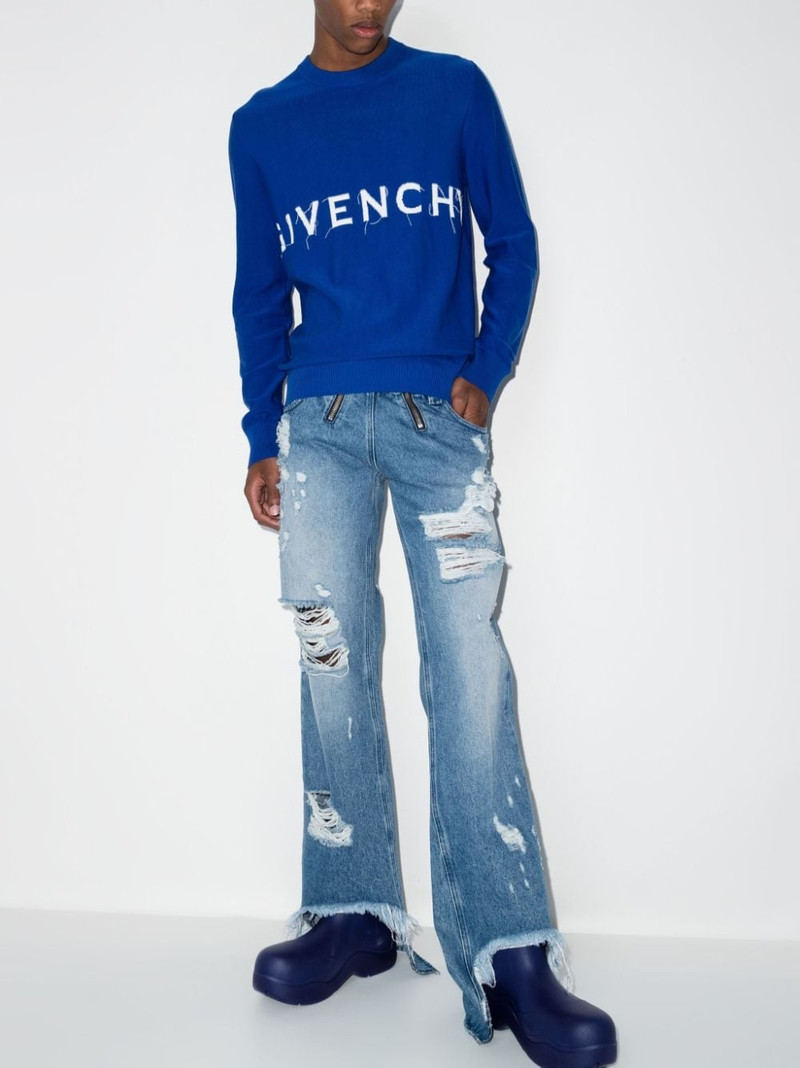 Givenchy intarsia-knit logo jumper outlook