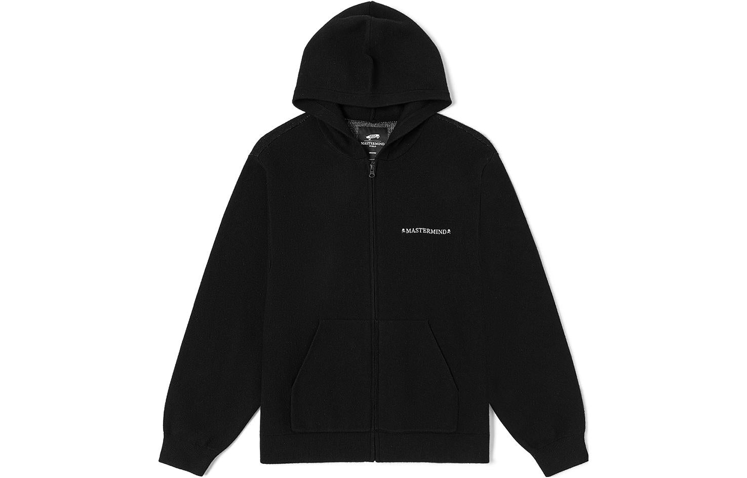 Vans x Mastermind World Zip Pullover Hoodie 'Black' VN0A7SQQBLK - 1