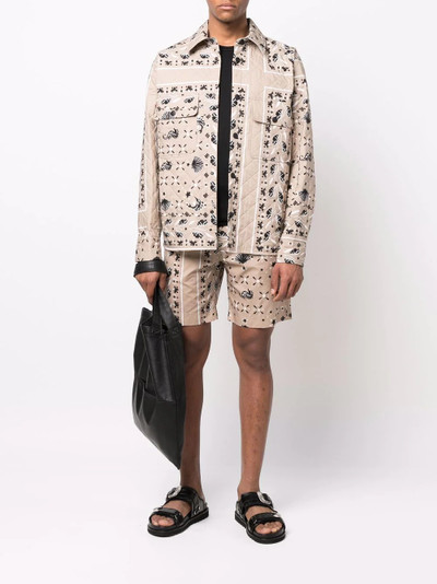 MSGM quilted long-sleeve shirt outlook