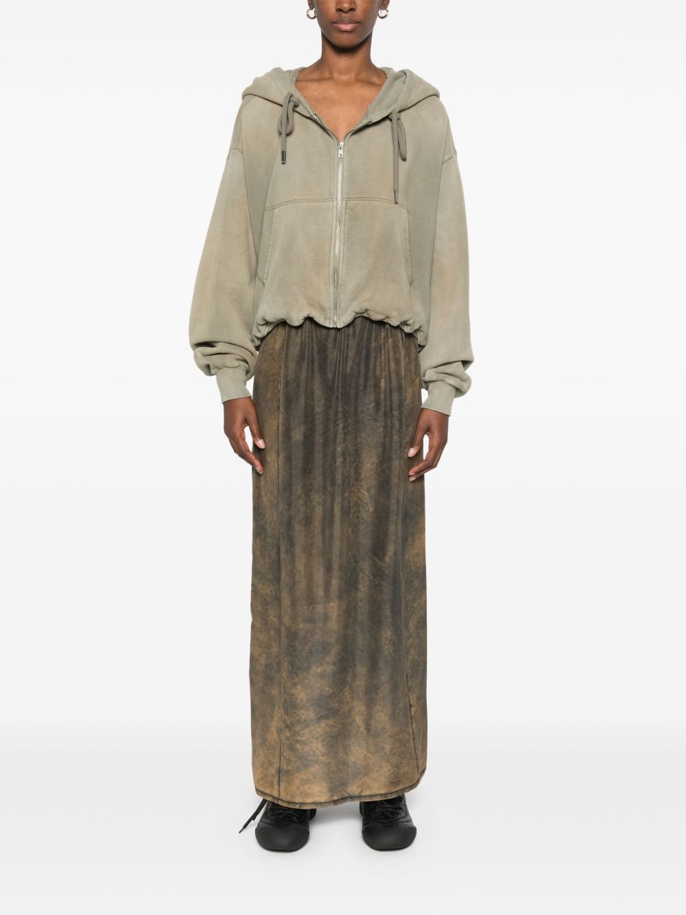 スカート MAISON MARGIELA SILK MIDI SKIRT MM6 Maison Margiela silk midi skirt | REVERSIBLE