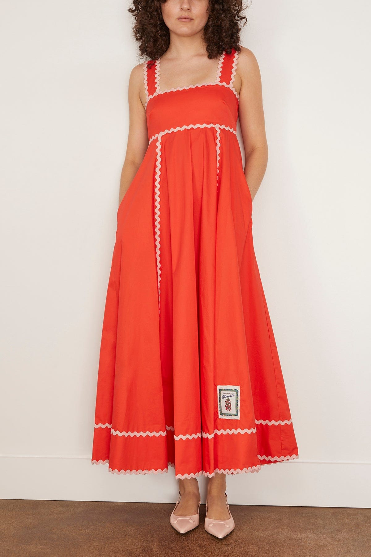 Contessa Summer Dress in Tomato - 3