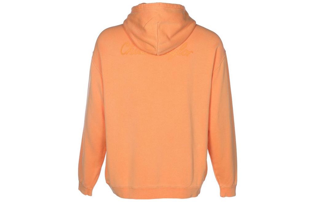 Converse Go-To Sneaker Patch Loose-Fit Pullover Hoodie 'Pink Orange' 10025537-A05 - 2