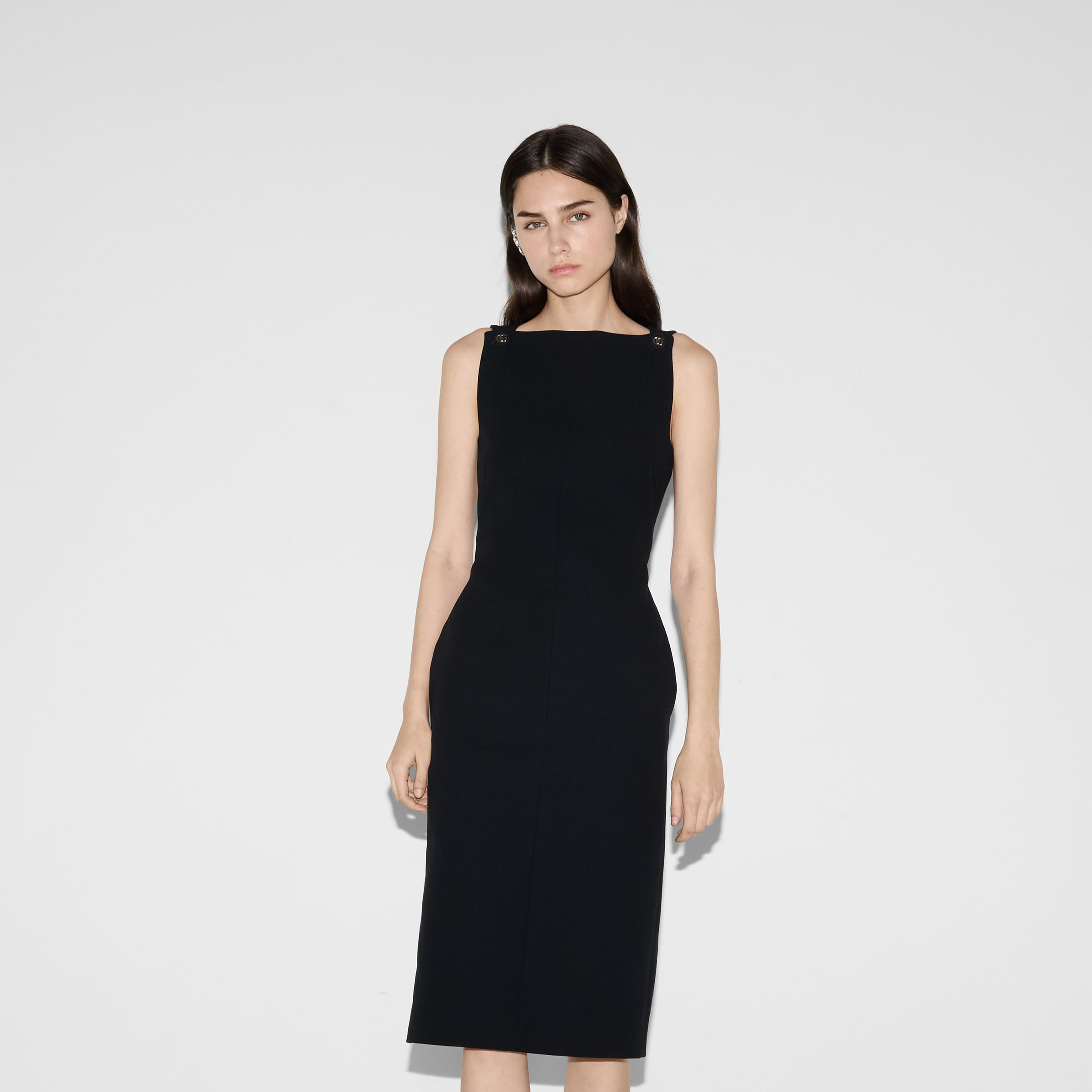 Cotton crêpe dress - 3