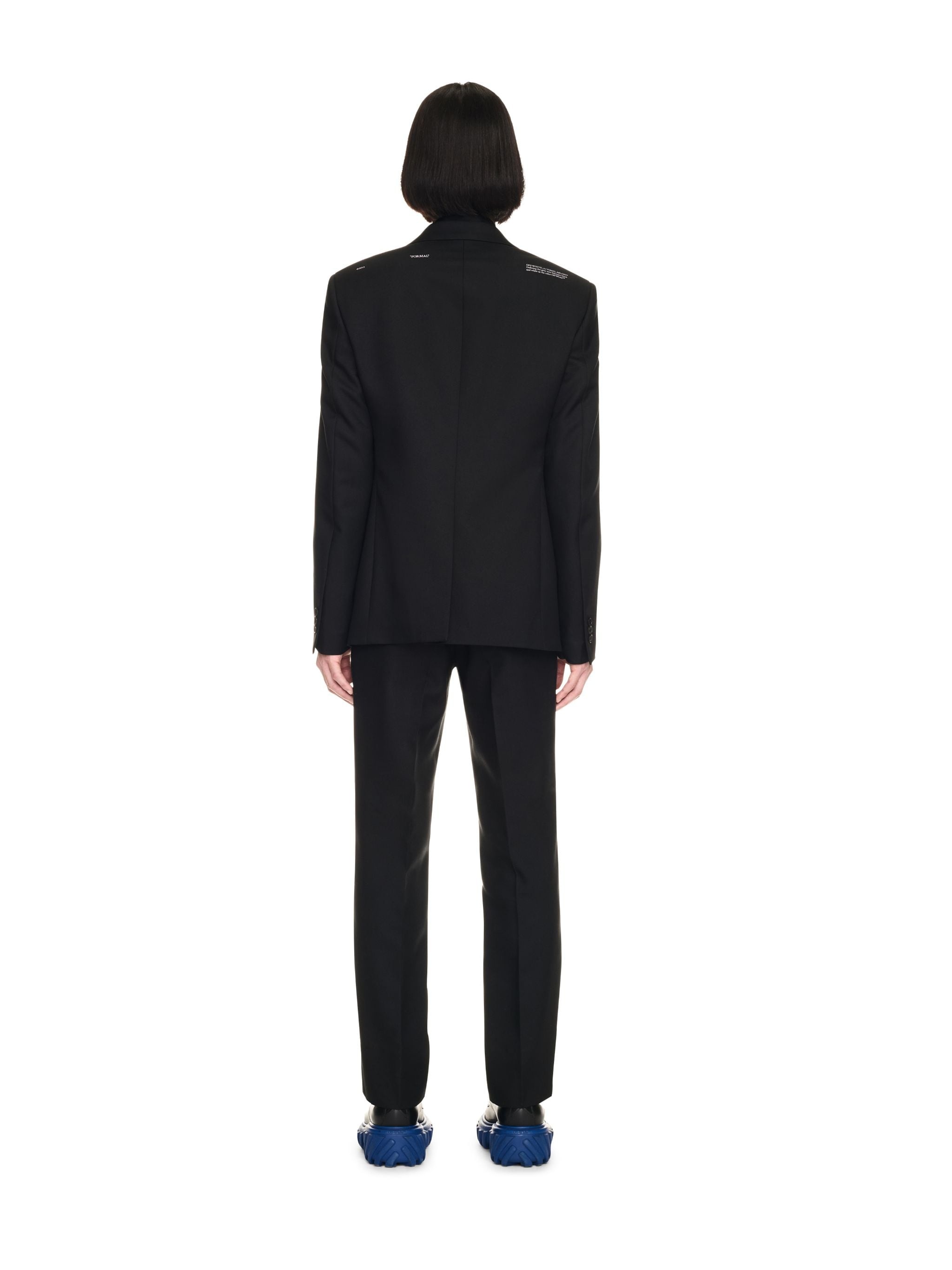 Black/white Drill Slim Jacket - 2