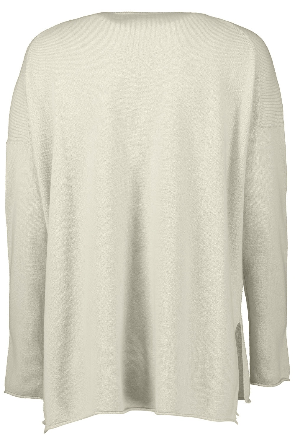 LONG SLEEVE VNECK SWEATER - FLEUR DE SEL - 2