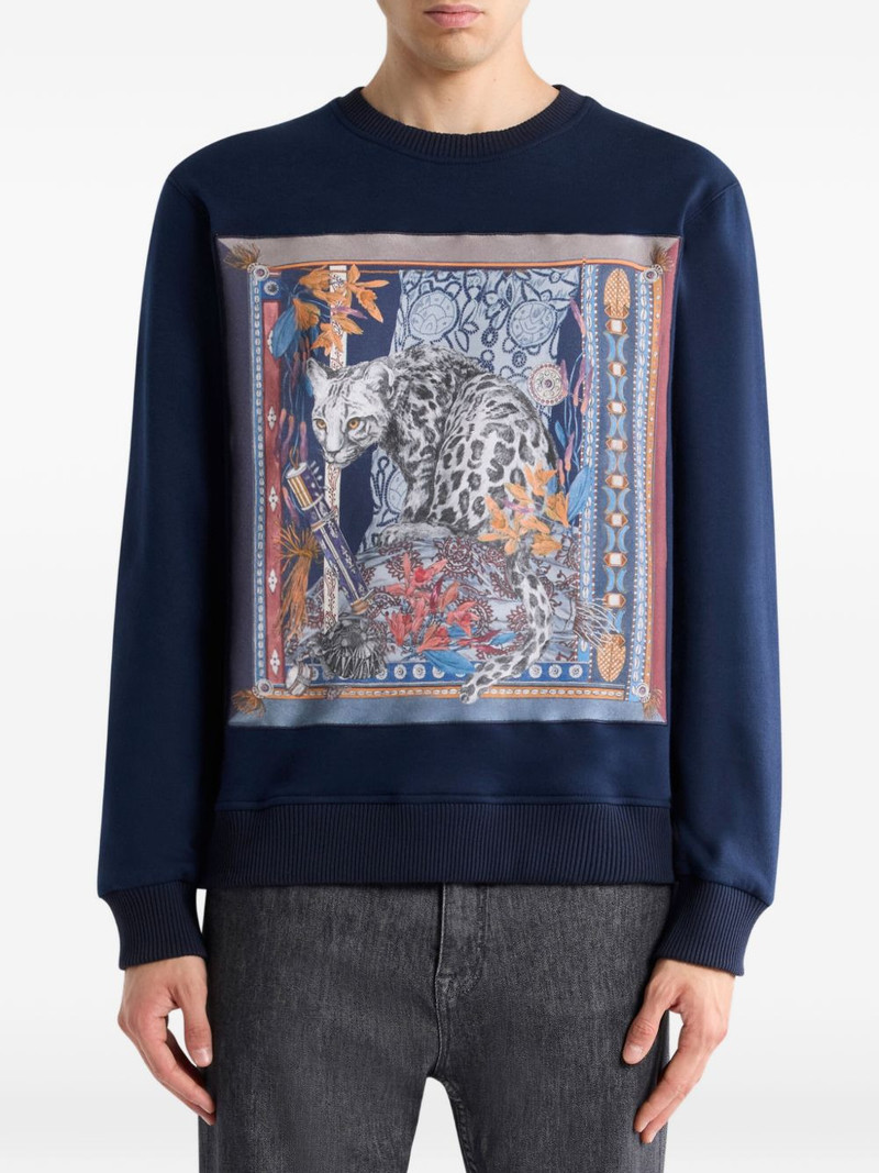 Etro leopard-print sweatshirt outlook