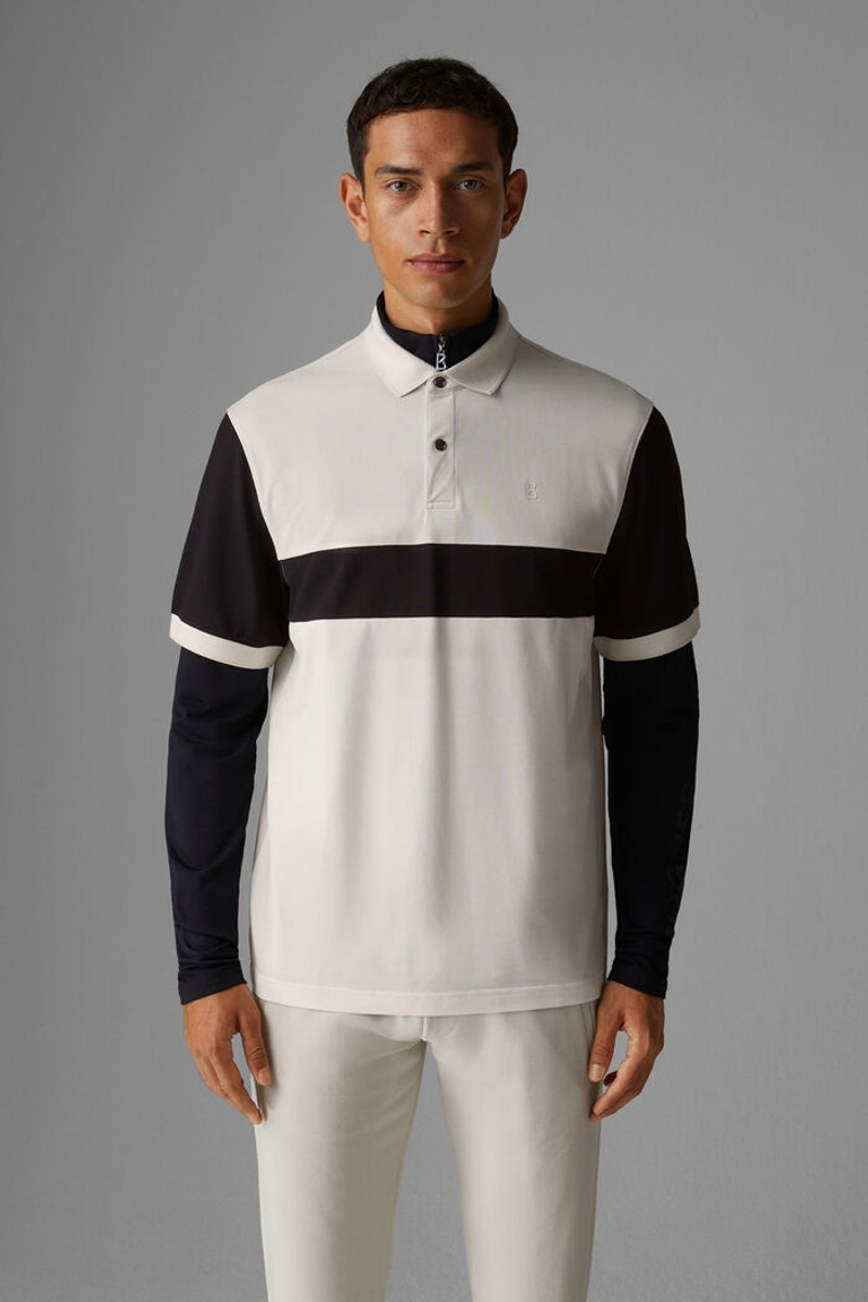Wisco Piqué polo shirt in Off-white/Black 2