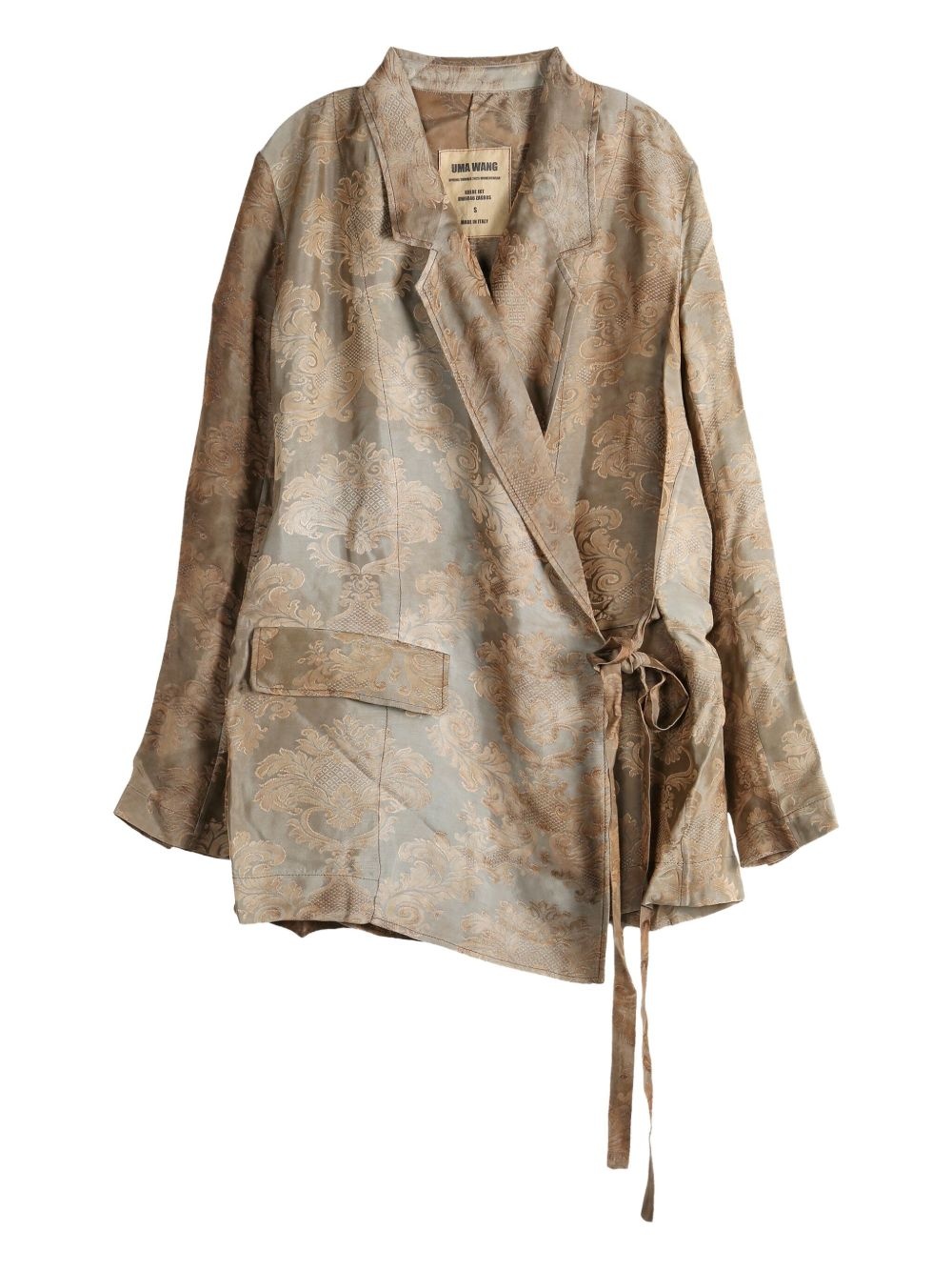 Khloe brocade wrap blazer - 1