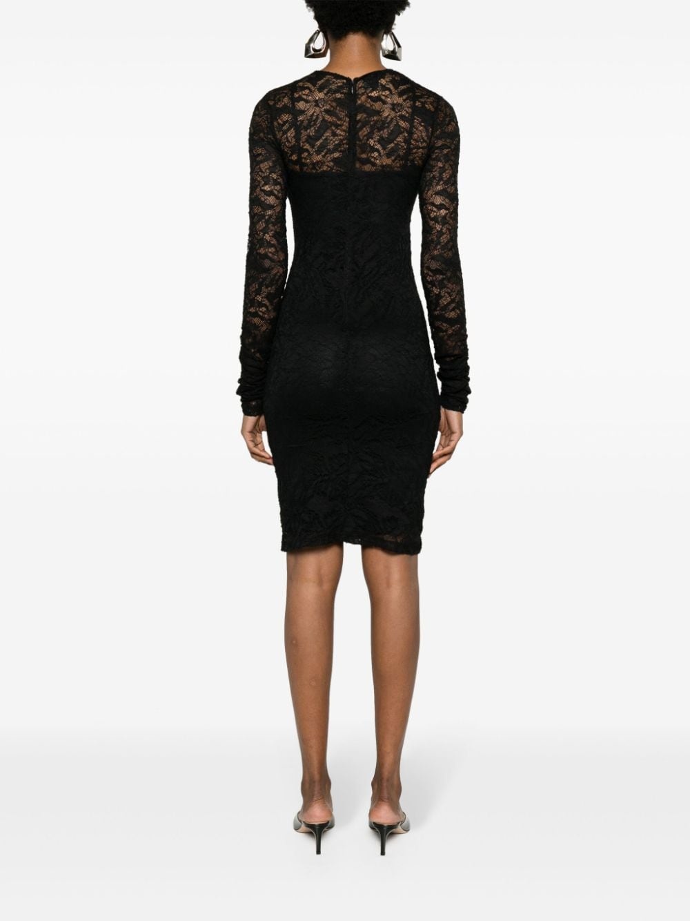 Amazzone floral-lace midi dress - 4