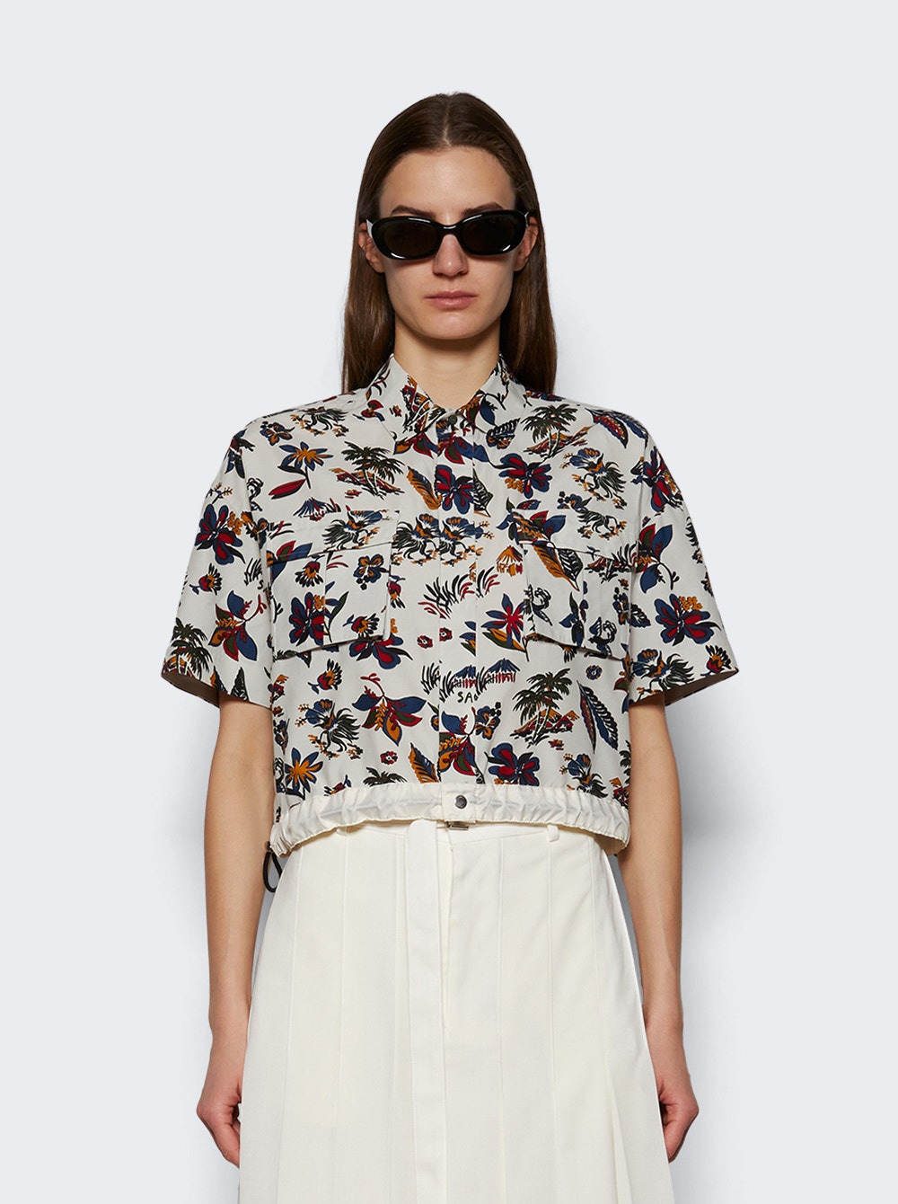 Tropical Print Shirt Ivory - 3