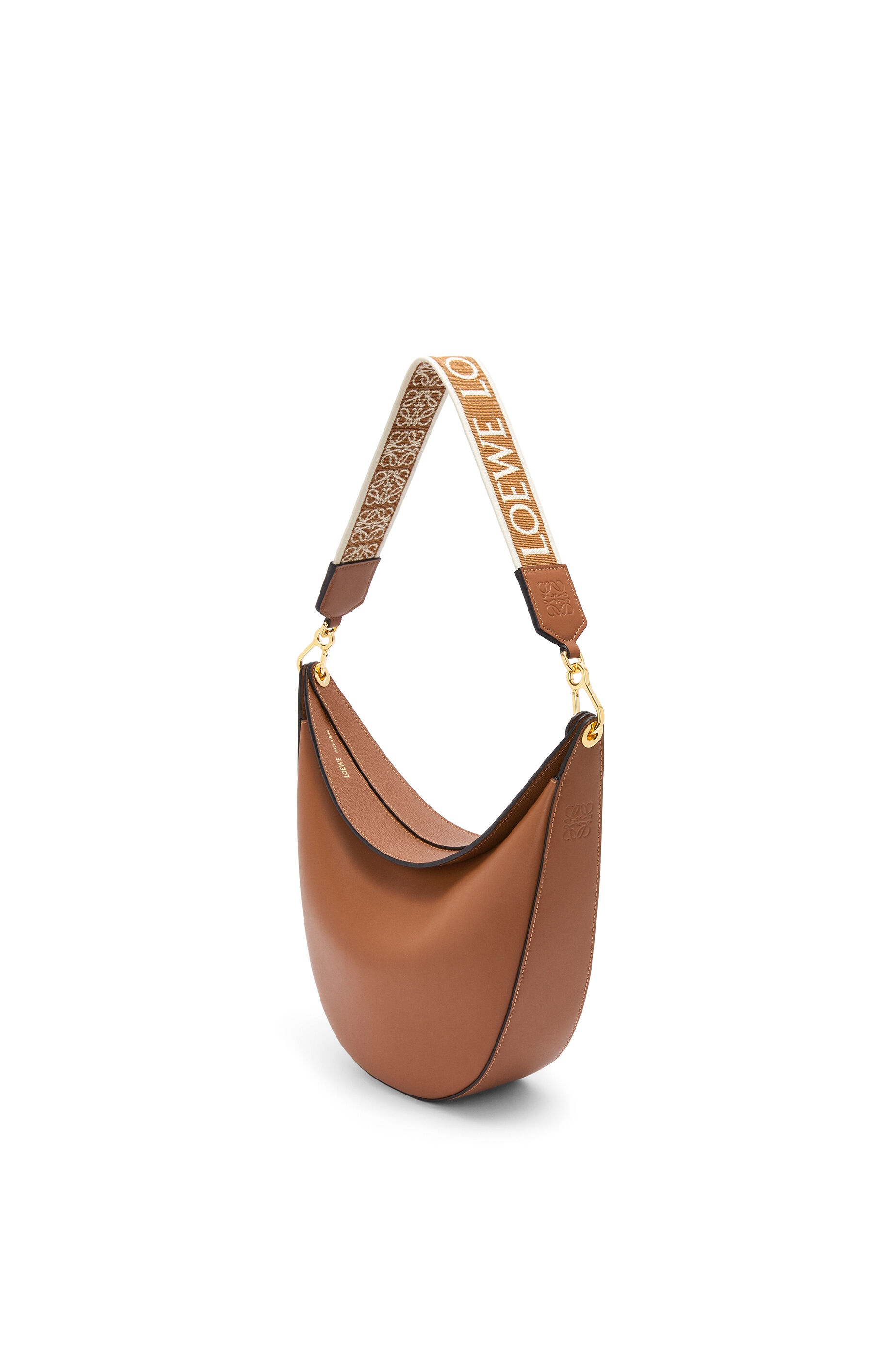 LOEWE Luna bag in satin calfskin and jacquard - 3