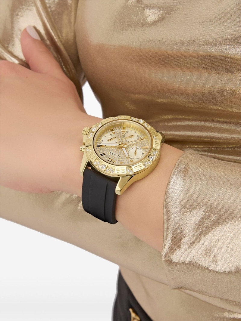 GUESS USA crystal-embellished chronograph 40mm outlook