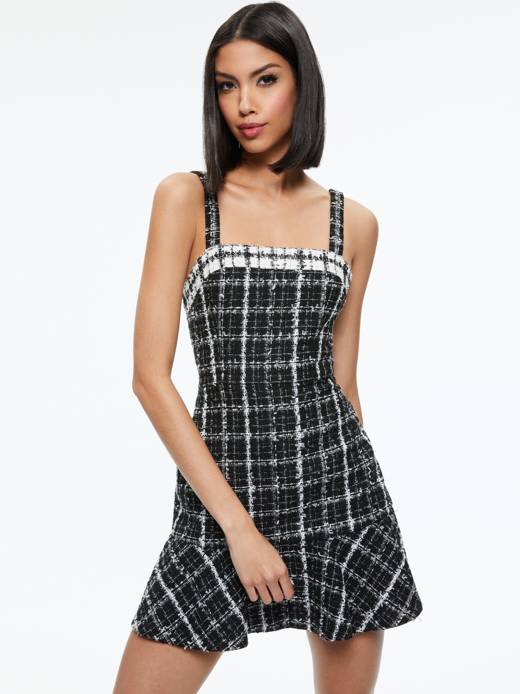 KAIDRA TWEED MINI DRESS - 4