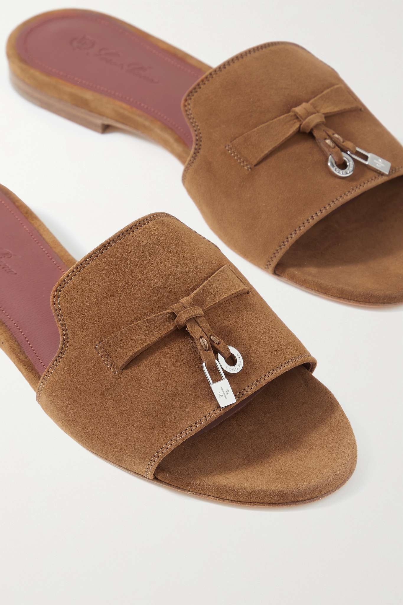 Summer Charms suede slides - 4