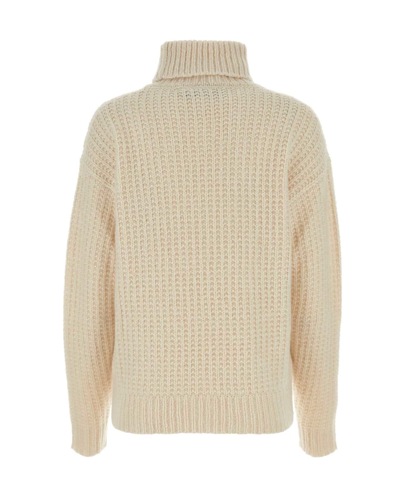 Sand Cashmere Blend Sweater - 2