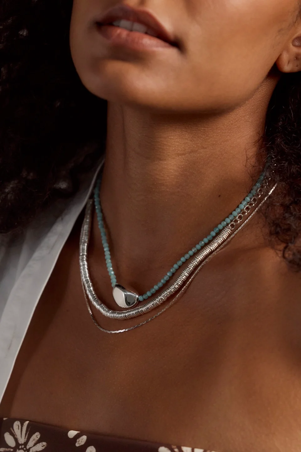 Wes Semiprecious Layer Necklace - 1
