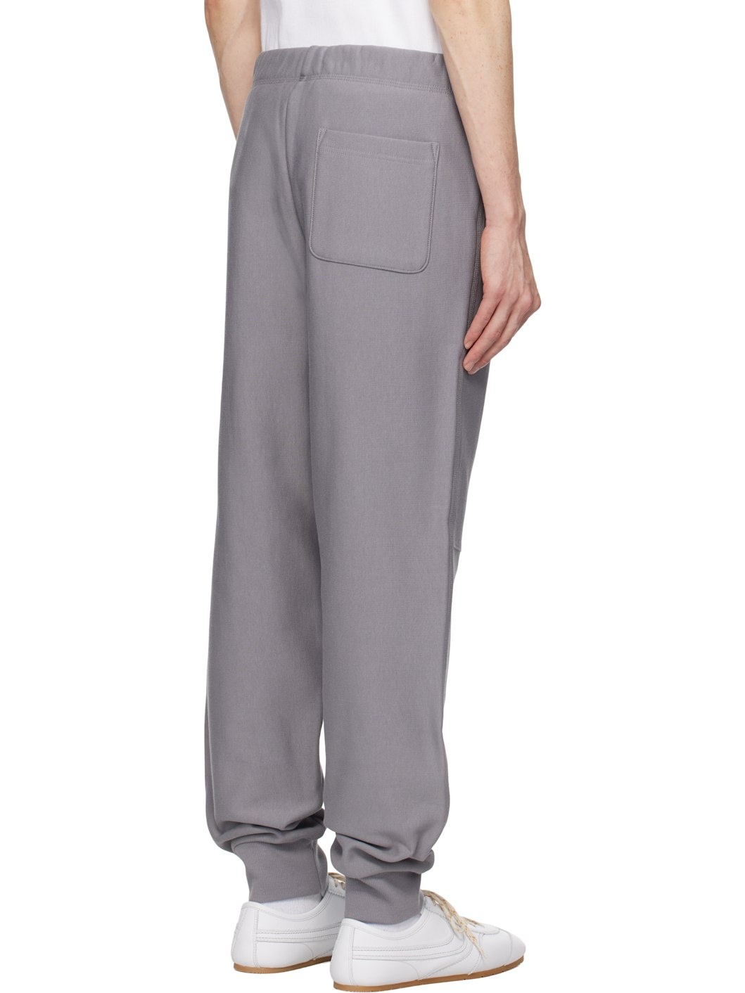 Gray American Script Sweatpants - 3